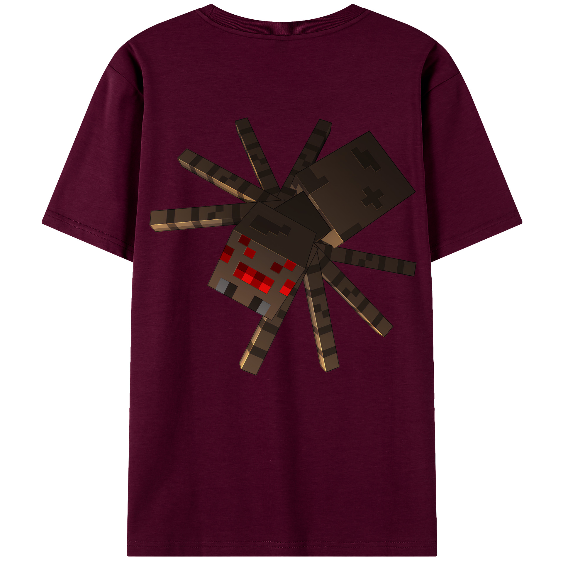 （画像用） マインクラフト ブロックの世界 Minecraft MC Block world レディース半袖Tシャツ(バックプリント)